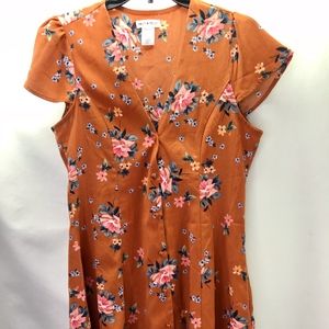 Miley + Molly  // Floral Button-down Dress